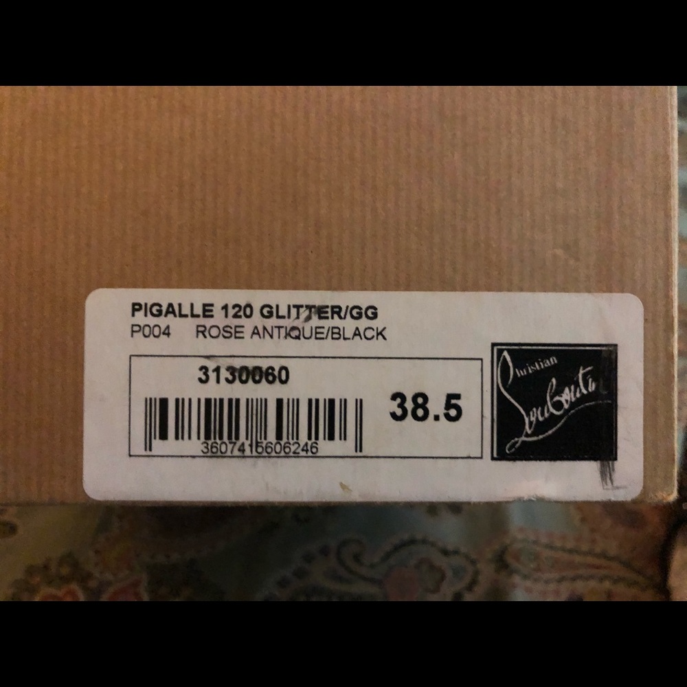 Christian Louboutin Pigalle 120 glitter heels